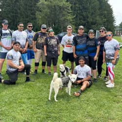 American Comrades and friends at softball tournament